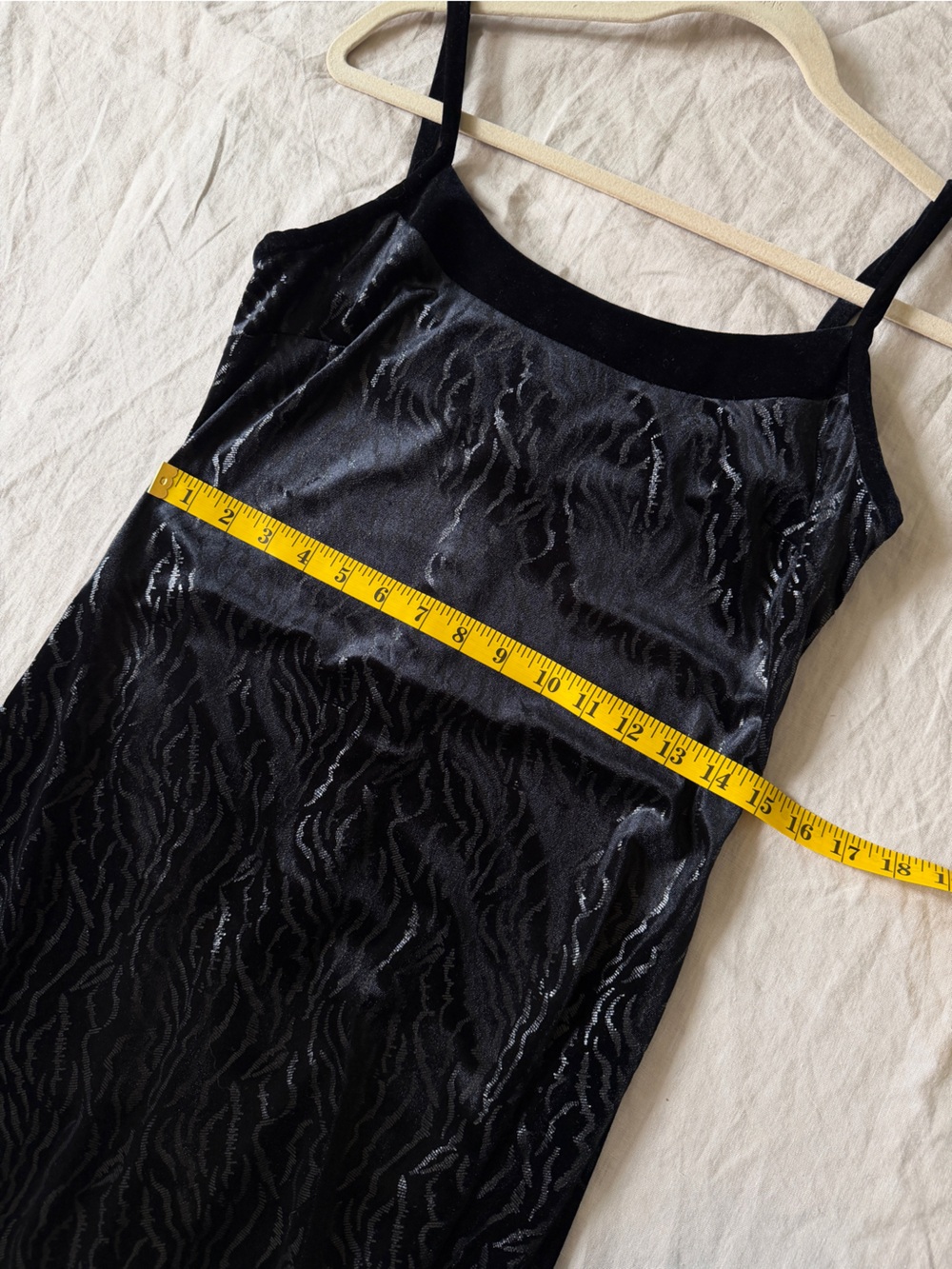Vintage Joseph Ribkoff Black Velvet Slip Maxi Dress small - Picture 11 of 17